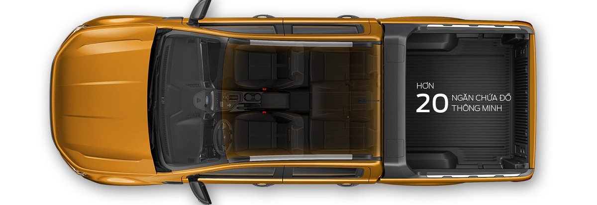 Không Gian Bên Trong Ford Ranger Mới